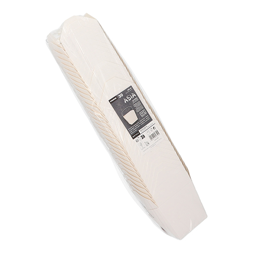 Snackboxen mit Henkel "ASIA" eckig 470 ml 8,5 cm x 7,5 cm x 5,5 cm weiss
