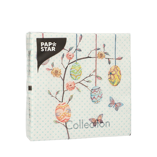 Servietten, 3-lagig 1/4-Falz 25 cm x 25 cm "Easter Branch"