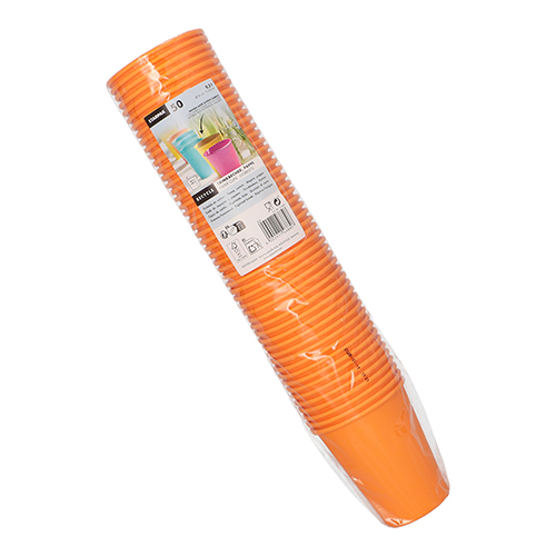 Trinkbecher, Pappe "To Go" 0,2 l Ø 8 cm · 9,2 cm orange