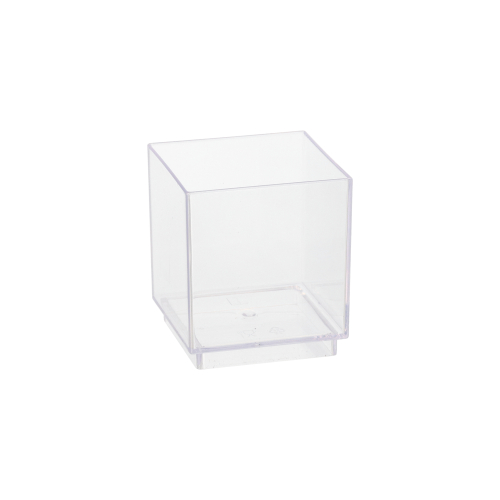 Fingerfood - Schalen, PS eckig 55 ml 4,7 cm x 4,2 cm x 4,2 cm glasklar