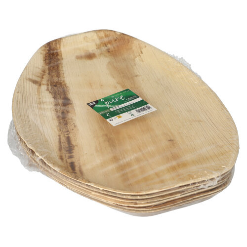 Tabletts, Palmblatt "pure" oval 3 cm x 43 cm x 29 cm natur