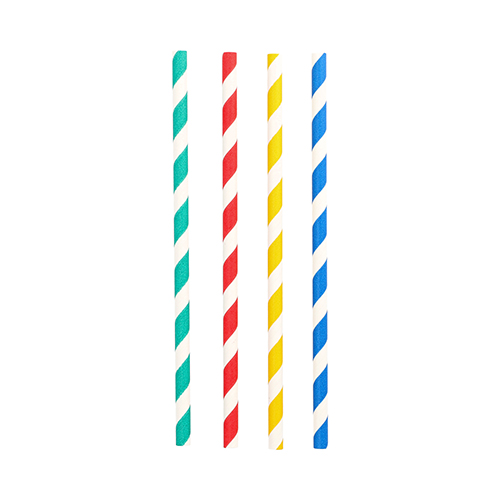 Shake-Halme, Papier Ø 8 mm · 21 cm farbig sortiert "Stripes"