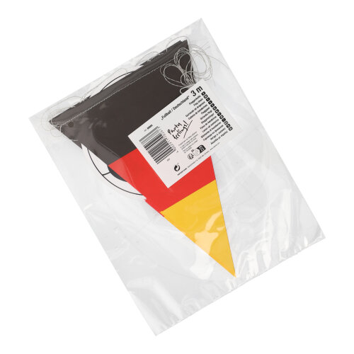 Flaggenkette, Papier 3 m "Fußball/Deutschland"