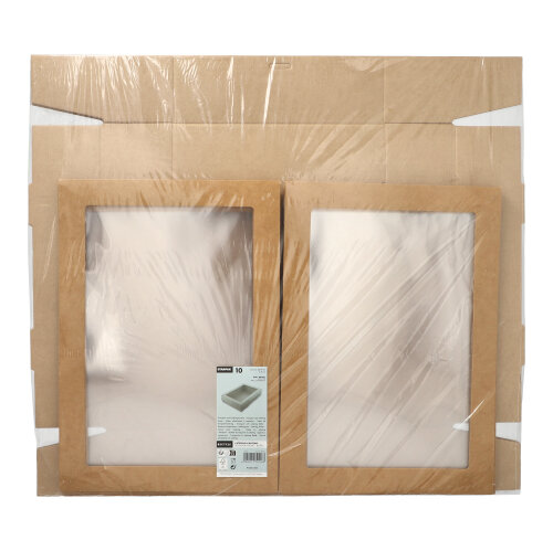 Transport- und Catering-Kartons, Pappe eckig 8 cm x 25,2 cm x 35,9 cm braun