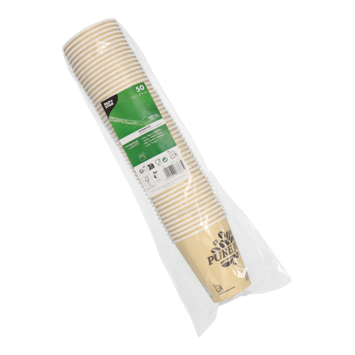 Trinkbecher, Pappe 0,2 l Ø 8 cm · 9,2 cm creme "Pure Joy"