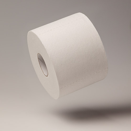 Rollen "Green Hygiene" Toilettenpapier "KORDULA" Ø 13 cm · 11 cm x 9,5 cm 400 Blatt, 3-lagig