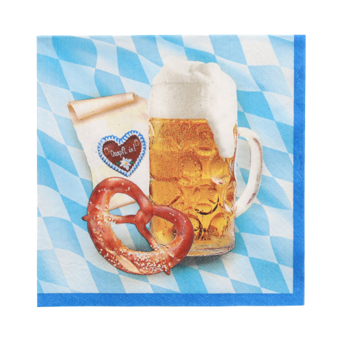 Servietten, 3-lagig 1/4-Falz 33 cm x 33 cm "Bavaria"