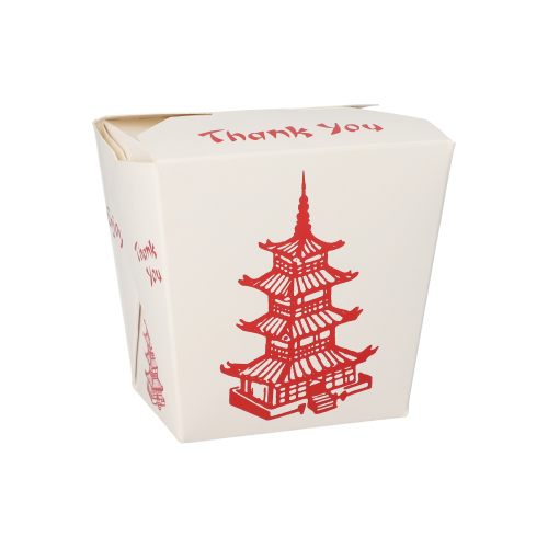 Snackboxen "ASIA" eckig 950 ml 11 cm x 8,8 cm x 6,7 cm "Temple"