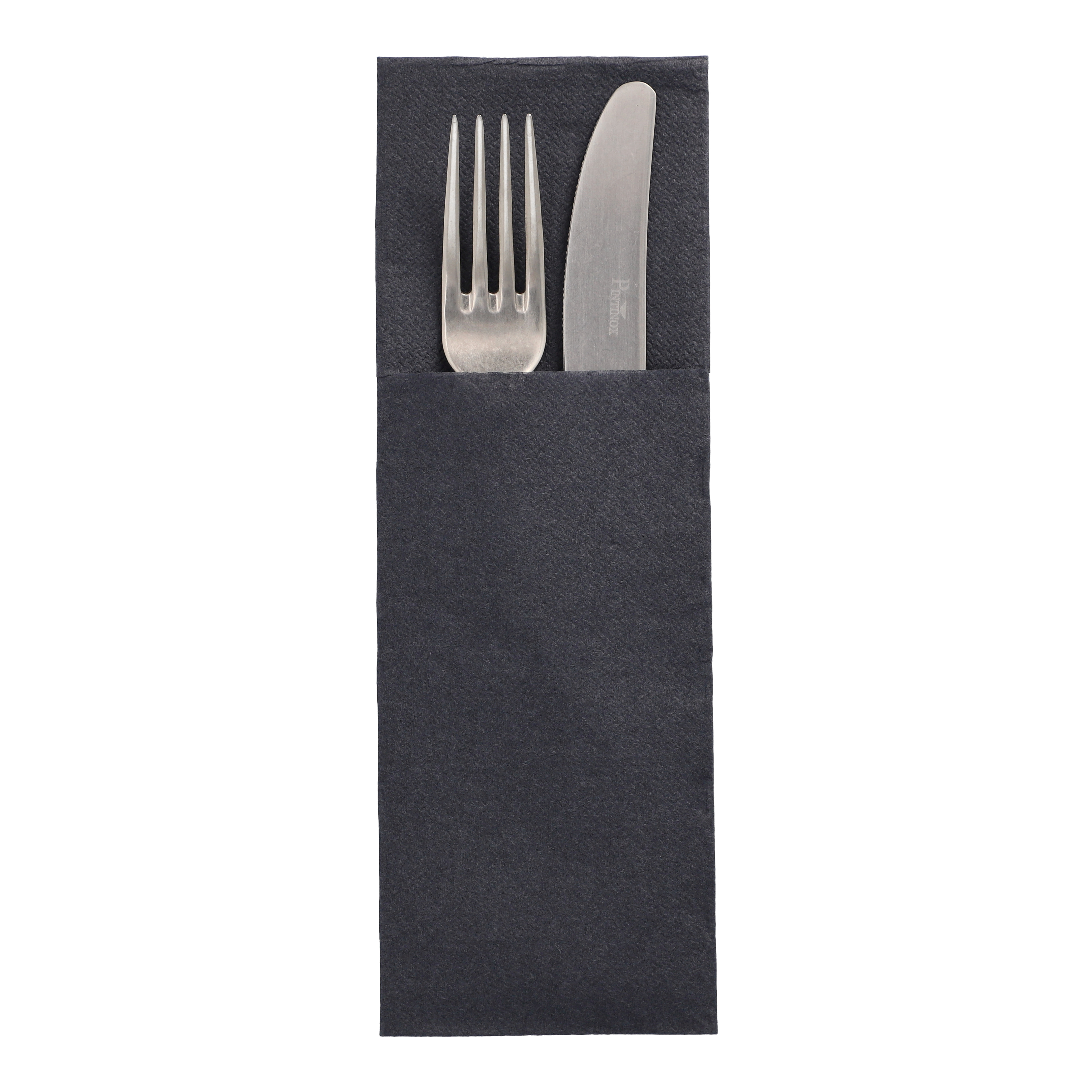 Servietten "DAILY Collection" 48 cm x 30 cm schwarz mit Besteckfalz