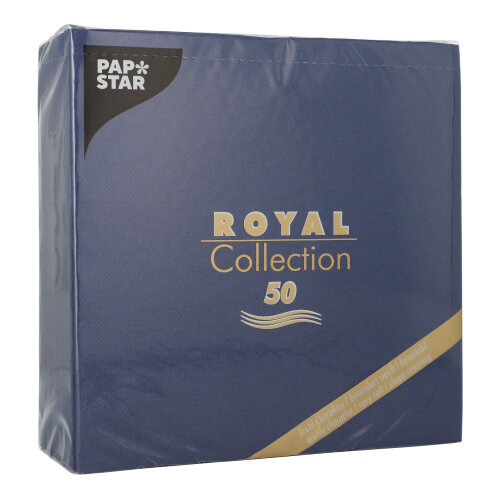 Servietten "ROYAL Collection" 1/4-Falz 40 cm x 40 cm dunkelblau