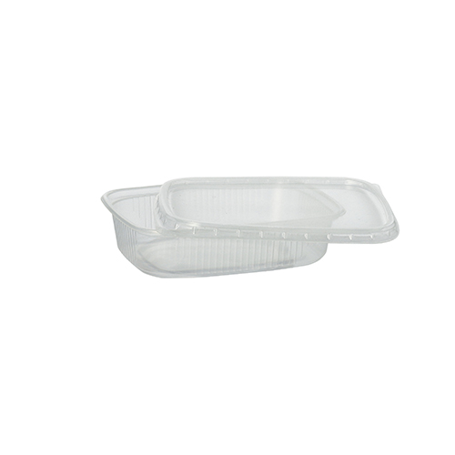 Verpackungsbecher, PP eckig 125 ml 2,8 cm x 8,1 cm x 10,8 cm transparent