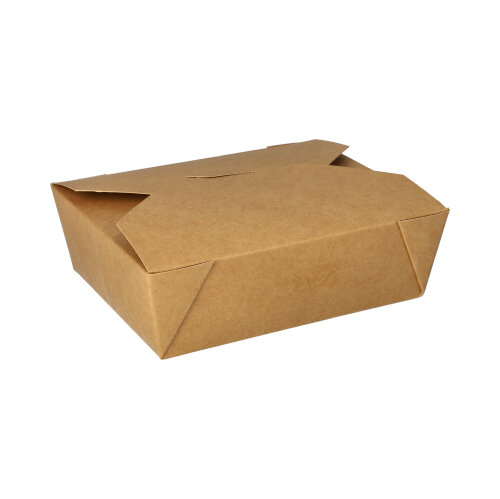 Lunchboxen, Pappe "pure" 1000 ml 5 cm x 12 cm x 15 cm braun