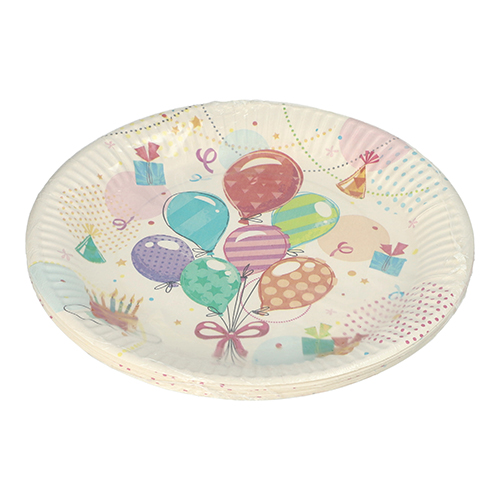 Teller, Pappe rund Ø 23 cm "Fete"