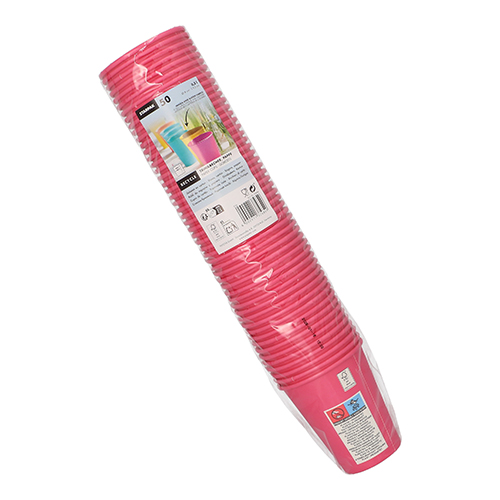Trinkbecher, Pappe "To Go" 0,2 l Ø 8 cm · 9,2 cm pink