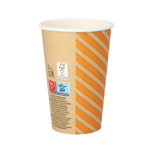 Trinkbecher, Pappe 0,3 l Ø 8 cm · 11,6 cm "Coffee Line"