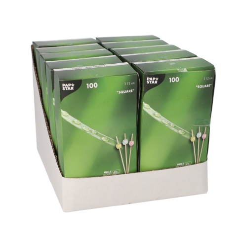 Fingerfood - Picker 12 cm farbig sortiert "Square"