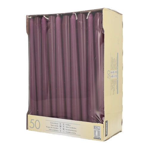 Leuchterkerzen Ø 2,2 cm · 25 cm violett