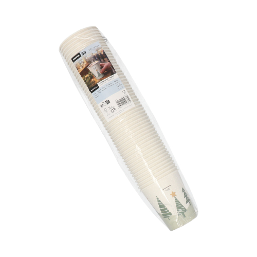 Trinkbecher, Pappe "To Go" 0,2 l Ø 8 cm · 9,1 cm "Winter Forest"