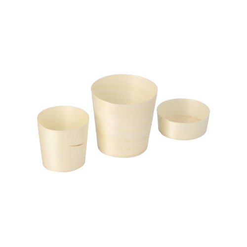 Fingerfood - Schalen, Holz "pure" rund Ø 6 cm · 6 cm