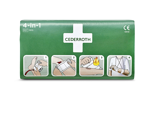 "Cederroth" 4 in 1 Blutstiller Wundverband Set, 3-teilig