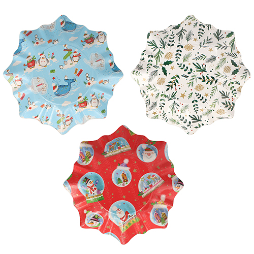 Präsentierschalen-Weihnachten Ø 28 cm "verschiedene Weihnachtsdekore" Stern Präsentierschalen-Weihnachten Ø 28 cm "verschiedene Weihnachtsdekore" Stern