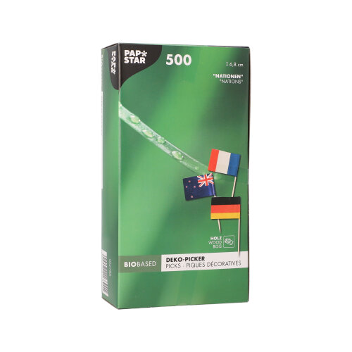 Deko-Picker 8 cm "Nationen"