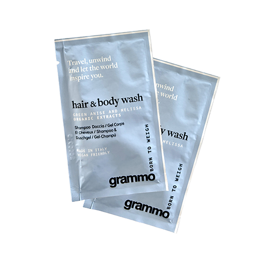 Duschgel & Shampoo Sachets 10 ml 10 cm x 6 cm "Grammo"