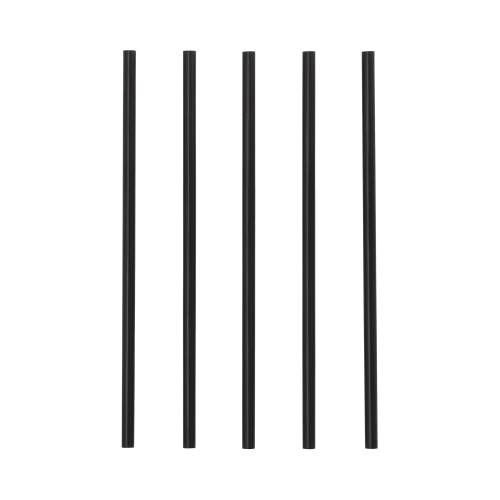 Mehrweg-Shake-Halme PP Ø 7 mm · 22 cm schwarz