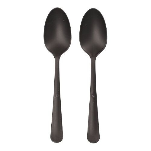 "Circulware" Mehrweg-Löffel PP-MF 19 cm schwarz "Gaia" extra stabil