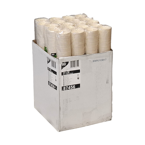 Trinkbecher, Pappe 0,1 l Ø 6,3 cm · 6 cm weiss