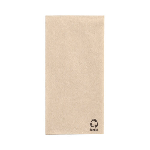 Servietten, 1-lagig 1/8-Falz 33 cm x 33 cm natur aus recyceltem Papier