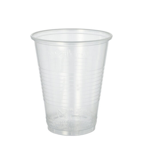 Trinkbecher, PP 0,3 l Ø 9,5 cm · 11,1 cm transparent mit Schaumrand
