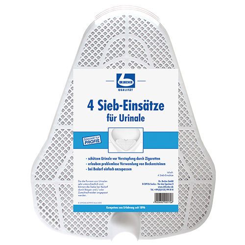 "Dr. Becher" Siebeinsätze für Urinale