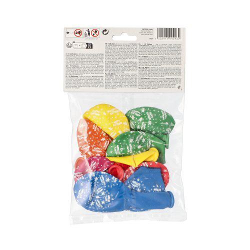 Luftballons Ø 29 cm farbig sortiert "Happy Birthday"