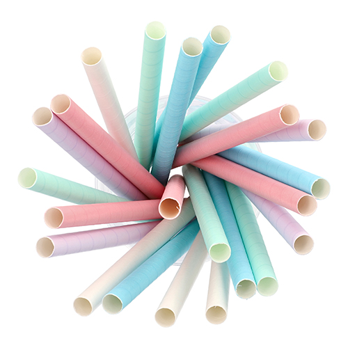 Bubble Tea Halme Papier Ø 12 mm · 20 cm farbig sortiert