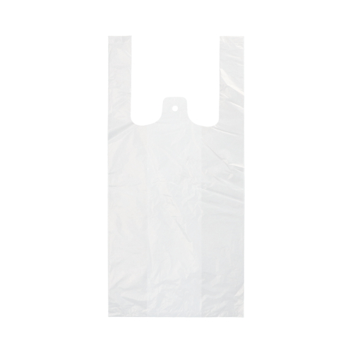 Hemdchen-Tragetaschen, HDPE 42 cm x 21 cm x 13 cm weiss