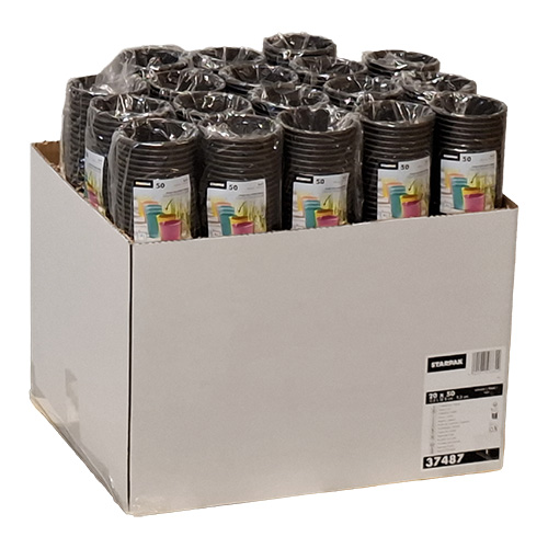 Trinkbecher, Pappe "To Go" 0,2 l Ø 8 cm · 9,2 cm schwarz