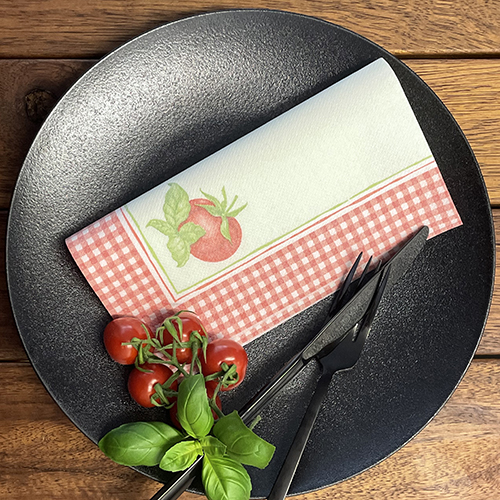 Servietten "ROYAL Collection" 1/4-Falz 40 cm x 40 cm "Tomato"