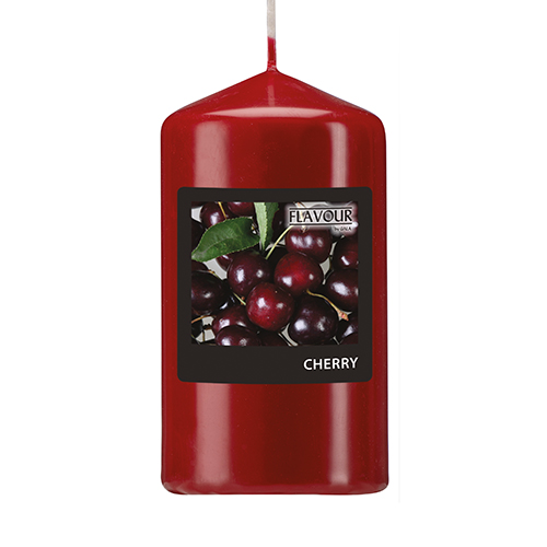 "GALA" Duft-Stumpenkerze Ø 58 mm · 110 mm bordeaux - Cherry