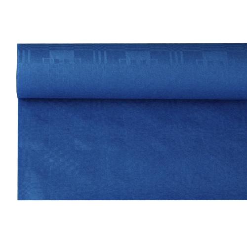 Papiertischtuch mit Damastprägung 8 m x 1,2 m dunkelblau