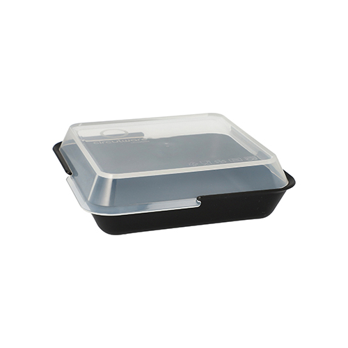 "Circulware" Mehrweg-Schalen Mix & Match eckig 3 cm x 15,6 cm x 11,7 cm schwarz