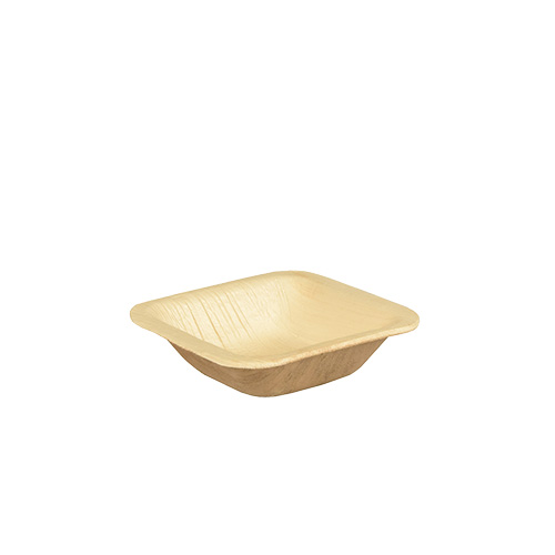Schalen, Palmblatt "pure" eckig 40 ml 8 cm x 8 cm x 2 cm
