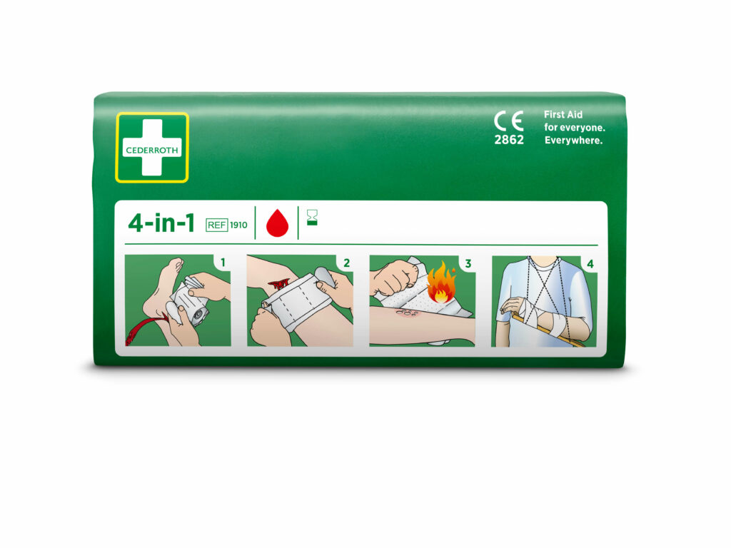 "Cederroth" 4 in 1 Blutstiller Wundverband Set, 3-teilig