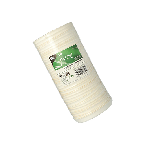 Deckel für Dressingschalen Zuckerrohr "pure" Ø 7,5 cm weiss