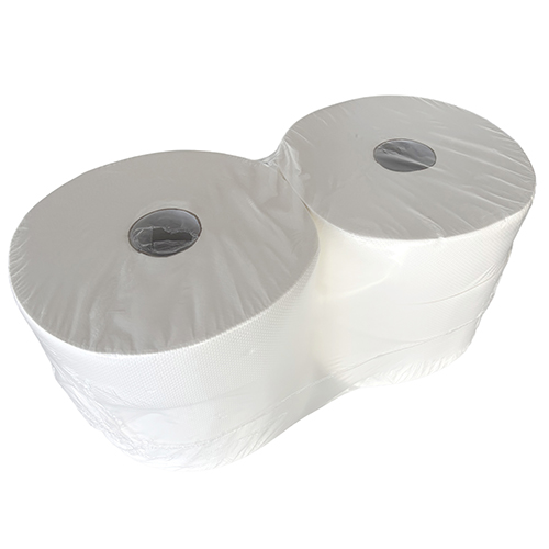 Rollen Toilettenpapier Zellulose Ø 27 cm · 350 m x 9 cm hochweiss Jumborolle 2-lagig