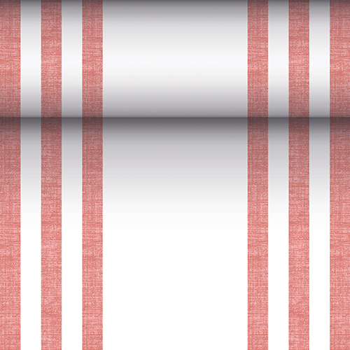 Tischläufer, stoffähnlich, PV-Tissue Mix "ROYAL Collection" 24 m x 40 cm bordeaux "Lines"