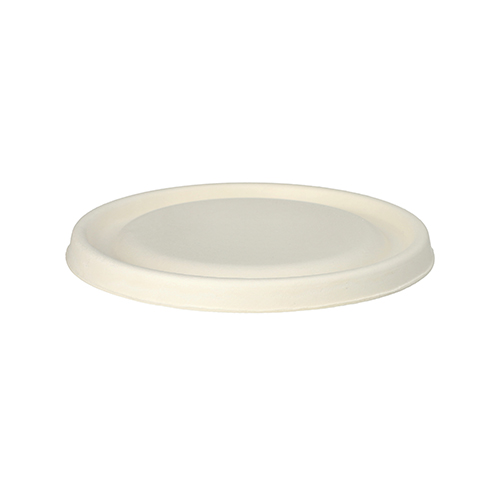 Deckel für Schalen Zuckerrohr "pure" rund Ø 17 cm · 1,2 cm weiss