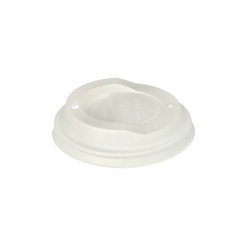 Dom-Deckel, C-PLA Ø 9 cm · 2,1 cm weiss