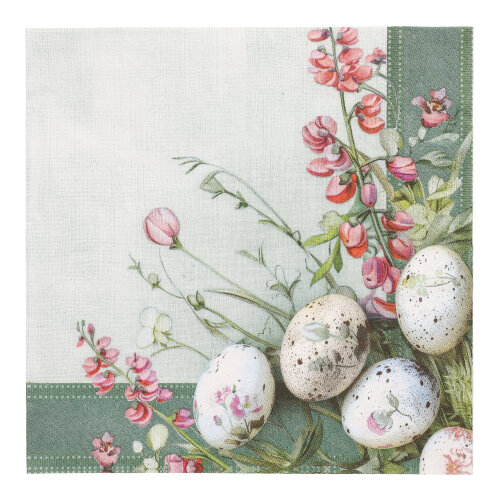 Servietten, 3-lagig 1/4-Falz 40 cm x 40 cm "Pastell Eggs"