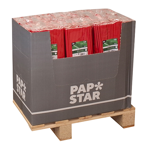 Shake-Halme, Papier Ø 8 mm · 25 cm rot